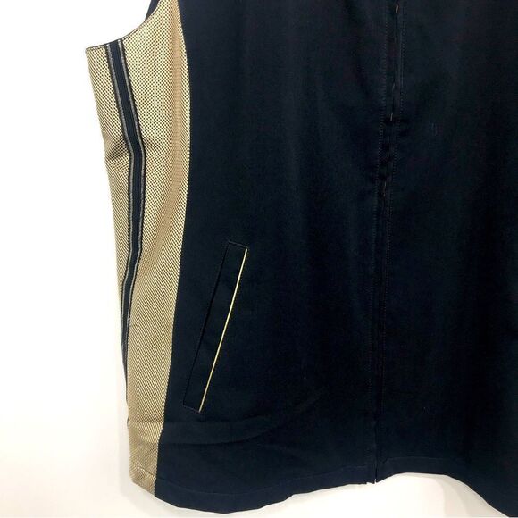 EP Pro Tour Tech Black and Gold Mesh Pilgrim’s Run Golf Vest - Picture 7 of 12